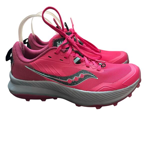 Women's Saucony Blaze TR Trail Running Shoe S10845-16 Rose/Desert Size 7.5 - Picture 1 of 9